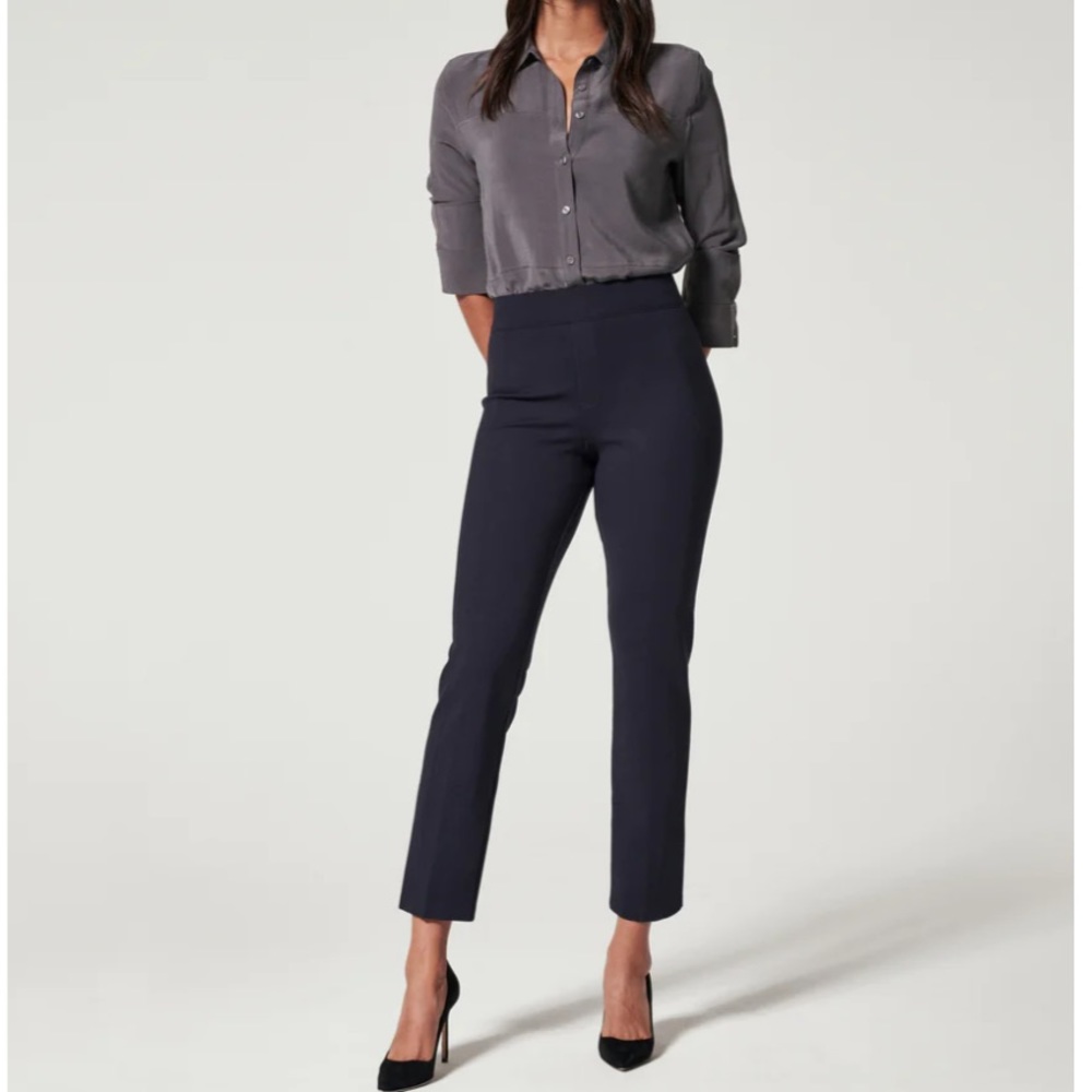 Spanx Black The Perfect Pant Slim Straight Pants Sz. S